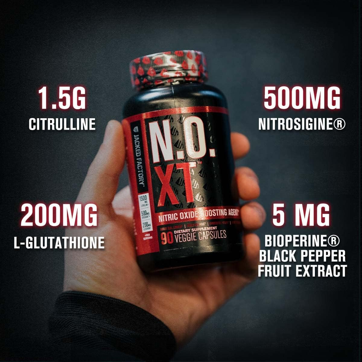 N.O. XT Nitric Oxide Supplement with Nitrosigine L Arginine & L