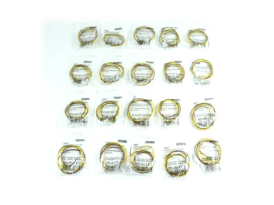 Faller Modelleisenbahn LED Beleuchtungssockel warm weiß 20 x 180667 neu - Bild 2 von 2