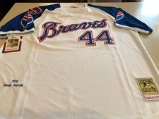 Mitchell & Ness Cooperstown Collection 1974 Braves Hank Aaron Jersey - Mens XL
