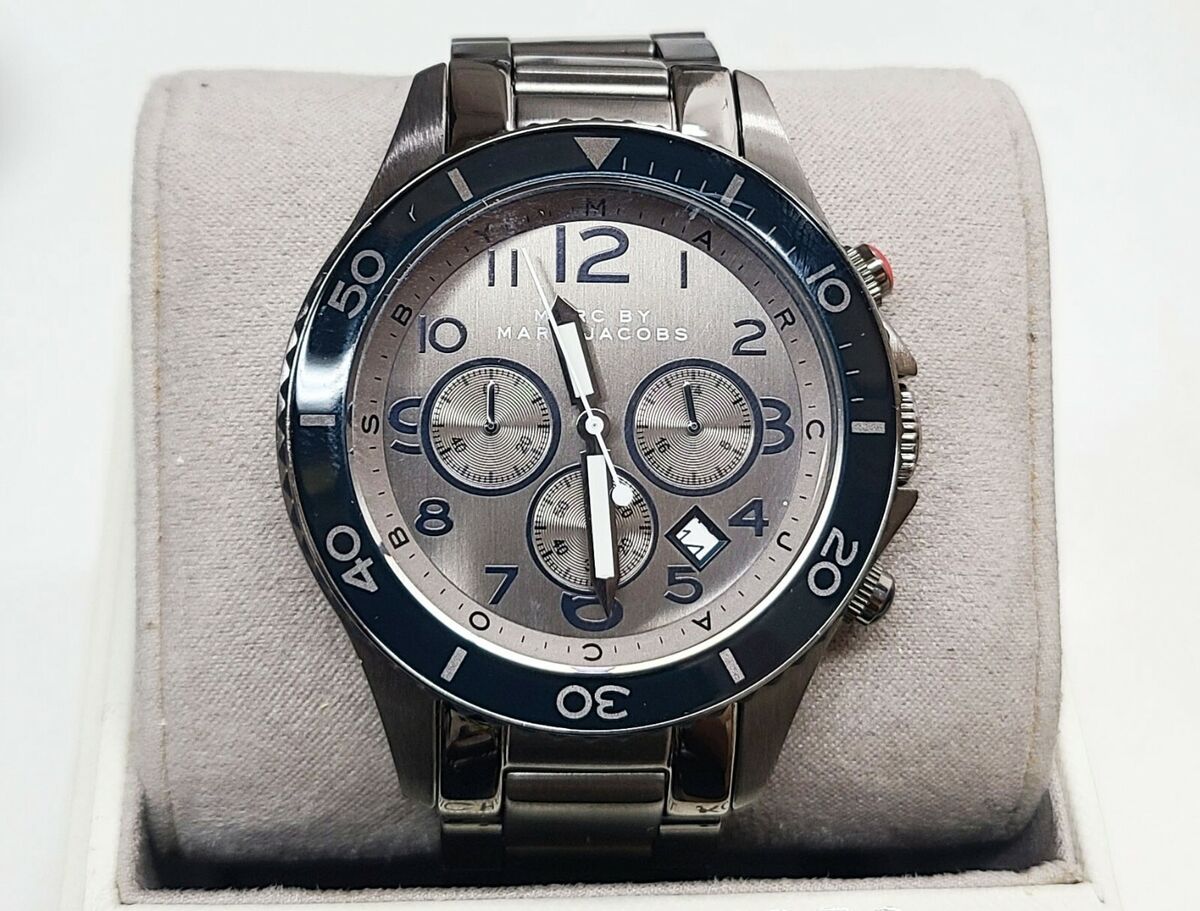 Marc By Marc Jacobs Rock Chronograph Grey Dial Stainless Marc By Marc Jacobs Rock Chronograph Grey Dial Stainless