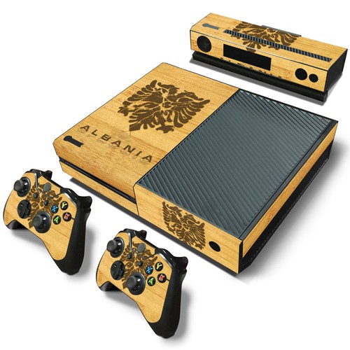 Xbox One Skin Design Foils Sticker Screen Protector Set - Albania 2 Motif - 第 1/1 張圖片