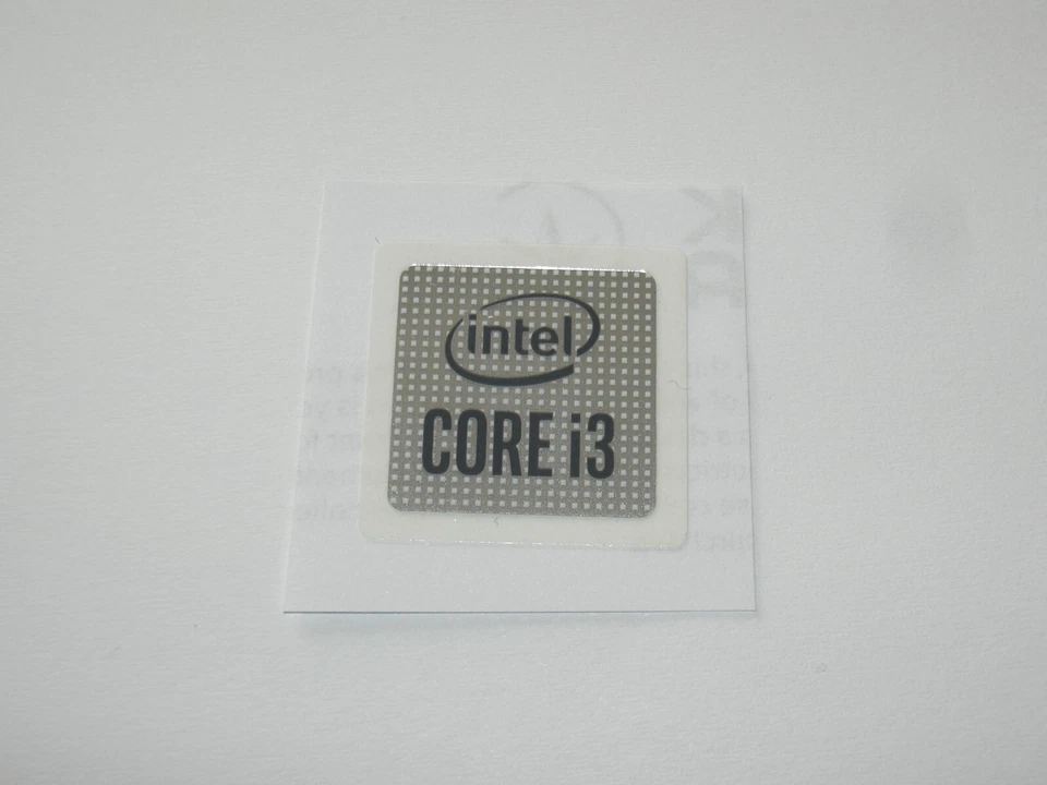 Original Intel Aufkleber "Intel Core i3 10TH GEN" Case Sticker 18x18mm - Bild 1 von 1