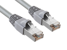 15ft Cat5e Shielded Ethernet Network Patch Cable STP Snagless 24AWG Bare Copp...