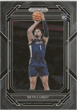 2023-24 Panini Prizm Seth Lundy RC Rookie Card #46 Atlanta Hawks