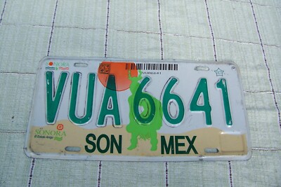 Mexico Nummernschild - Sonora - VUA 6641 - license plate