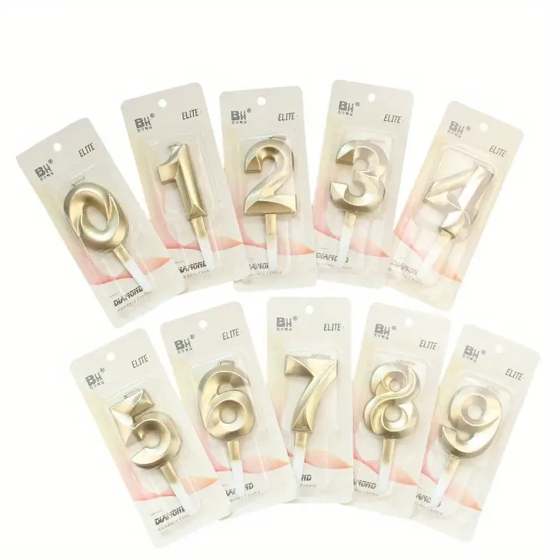 БЛЕСТЯЩИЙ номер свечи - день рождения вечеринки торт всех возрастов цветные цифры мальчик девочка - Изображение 3 из 4