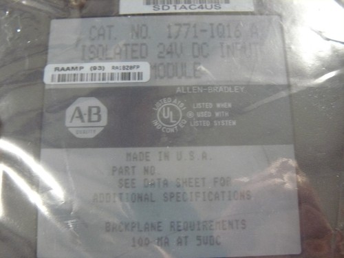 Allen Bradley New 1771-IQ16 Series A Input Module Factory Reman 1771IQ16 - Picture 4 of 4