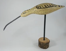 Wood Sandpiper Bird on Wood Pedestal by Heritage Mint Ltd. Home Décor.