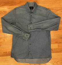Altea Indaco Denim Shirt, Mens Small, Excellent Condition