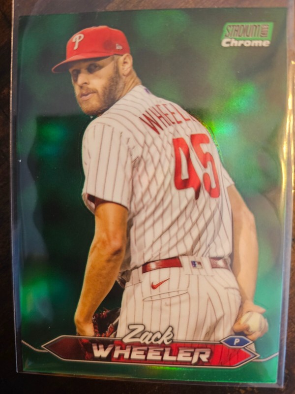 2024 Topps Stadium Club Zack Wheeler Chrome Green #214