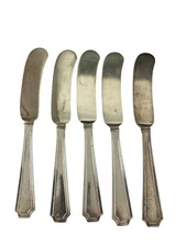 ONE Durgin Fairfax Sterling Silver Butter Knife With No Mono 5 1/2 Inches