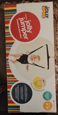 Jolly Jumper Baby Doorway Exerciser Bounce Spring with Door Clamp Black OPEN BOX