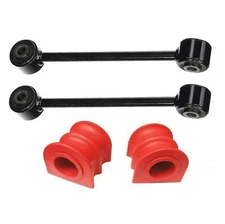 4PC Front Sway Bar Links + Bushings 2006-2010 Jeep Grand Cherokee Commander