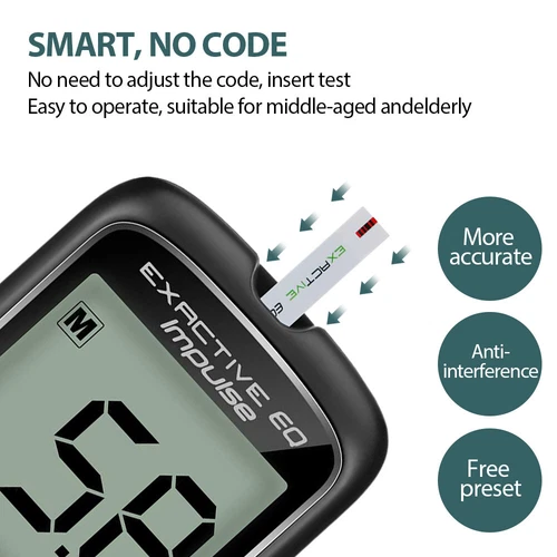 Blood Glucose Monitor Diabetes Testing Kit Blood Sugar Tester With 50 Test Strip - Picture 7 of 15