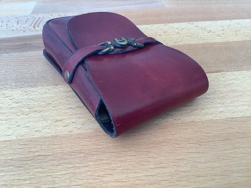 🇩🇪Top Rarität Vintage Étienne Aigner Zigaretten Etui Hülle Leder Rot hoher NP - Bild 5 von 7