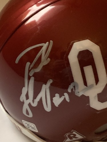 Minicasco firmado por Paul Thompson Sooners Riddell fútbol Oklahoma - Imagen 2 de 6