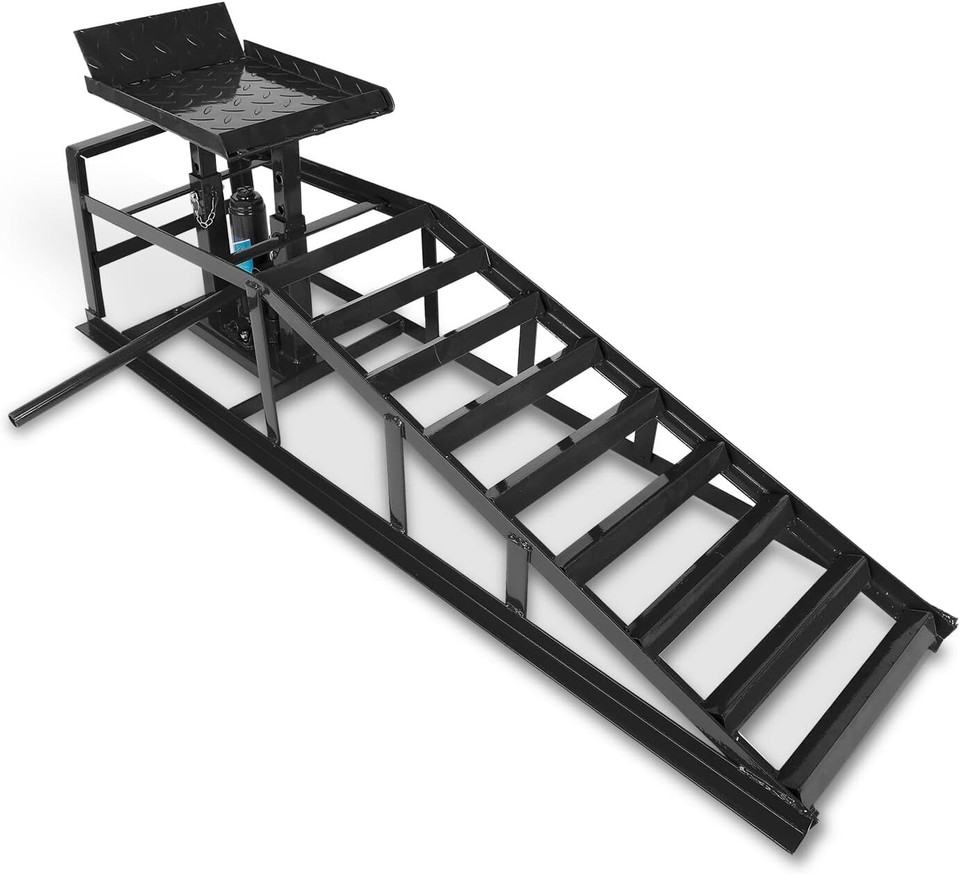 Top Lifter Ramp 6600LBS 3T Low Profile Hydraulic Car Lift Service Vehicle Ramps w ...