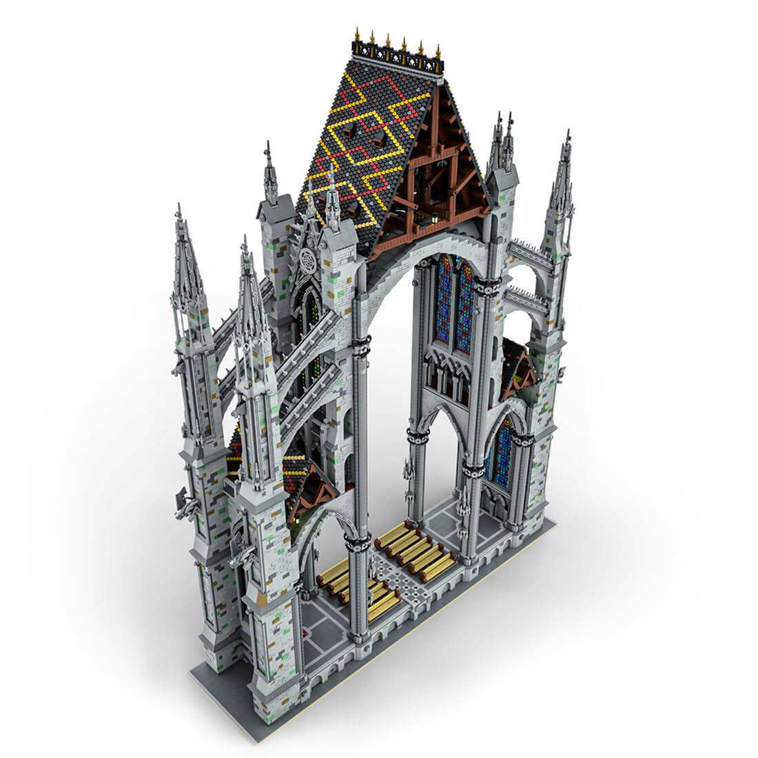 MOC-172185 Gothic Cathedral Cross Section 1:42 Scale with 41101 Parts and 1.34m Height