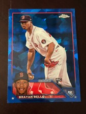 2023 Topps Chrome Sapphire Brayan Bello Boston Red Sox Base #185 RC