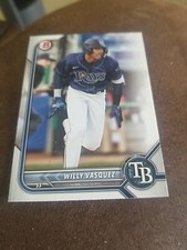 WILLY VASQUEZ 2022 BOWMAN DRAFT CARD BD-40 TAMPA BAY RAYS (PROSPECT BASE)