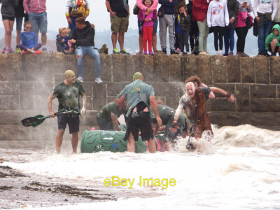 Photo 6x4 Dawlish Carnival Raft Race 2018 (5) The Hulks admit defeat afte c2018