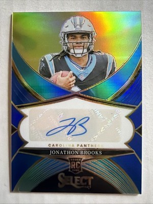 2024 Panini Select - Select Signatures Jonathon Brooks #SSP-JBS Blue Prizm...