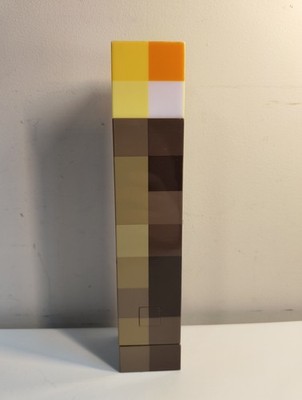 Minecraft Light Up 11'' Torch Tested Working Wall Mount Or Standing GUC 