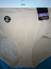 BALI panty brief style 2845 Satin Full Coverage beige Brief size 2XL/9