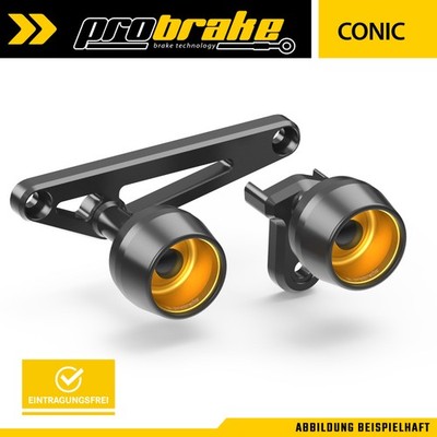 Crash Pads CONIC Gold for Ducati Hypermotard 698 Mono RVE (25-) 6B/7B