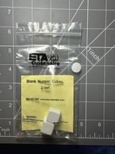 ETA Cuisenaire Blank Number Cubes/Dice Set Of 2 Dice - New In Package