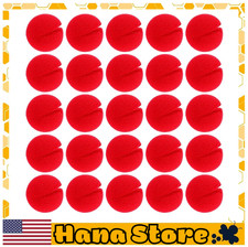25 Pcs Red Clown Noses Cosplay Noses Foam Circus Noses for Halloween Christmas C