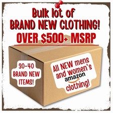 NEW  500 MSPR Bulk Women and Men Mixed Clothing Amazon Reseller Wholesale Box