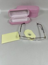 Swarovski SK1006 4028 Eyeglasses Women's Pale Gold Full Rim Oval Shape 55mm