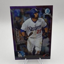 Topps 2015 Bowman Chrome Adrian Gonzalez Dodgers #76 Purple Parallel /250