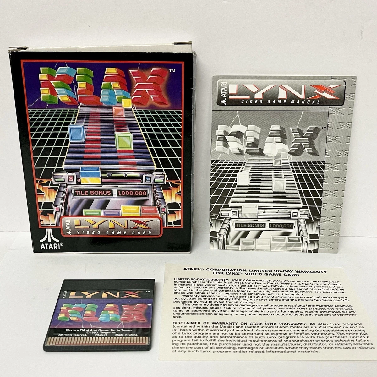 Atari Lynx II Handheld Game System WITH MANUAL NO BOX, A CONDITION PAG-0401