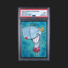 Marketplace image: 2025 Topps Chrome SpongeBob Sketch 1/1 PEARL by Jim Kyle