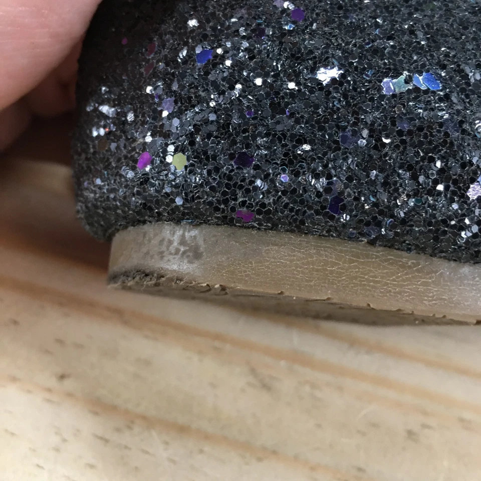 Zapatos NYLA para mujer 6 Stanley Ballet planos negros brillantes imitación cuero punta puntiaguda Foto 4 de 4