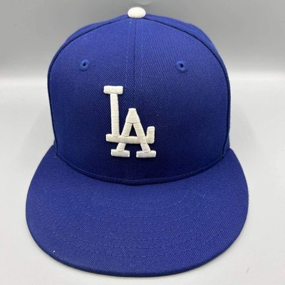 Los Angeles LA Dodgers Hat Men 7 1/8 Blue MLB 59Fifty New Era Fitted Cap