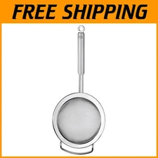 Fine Mesh Round Handle Strainer 7.9" - Stainless Steel