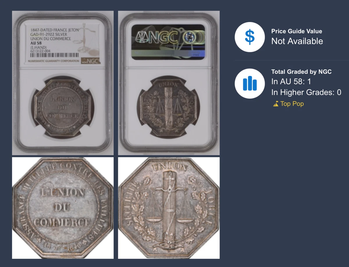 France Jeton Indiana France Coins for sale | eBay