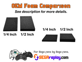 Long Box OEM Foam Inserts, 1/2 inch, Sega Saturn, Sega CD, PS1, NEW, US SELLER!