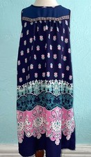 Monteau Heart Shift Dress Kid Girls Sz 8 Tunic Zara