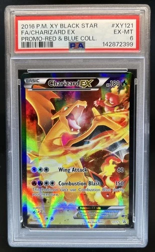 2016  Pokemon XY Promos Charizard Red & Blue collection #XY121 PSA 6
