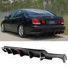 For 98-05 GS300 GS400 GS430 Unpainted Rear Bumper Diffuser Lip Spoiler w/ LED