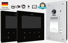 Videotürsprechanlage 2 Familienhaus Unterputz mit Türöfffner RFID Funktion