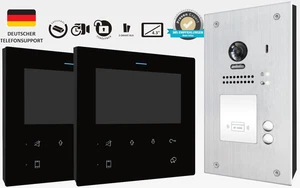 Videotürsprechanlage 2 Familienhaus Unterputz mit Türöfffner RFID Funktion