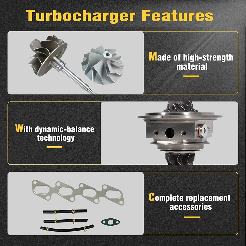 Turbocharger Turbo For 2011-2015 Chevrolet Cruze LTZ Sedan 4-Door 1.4L 1364CC - Image 4 of 4