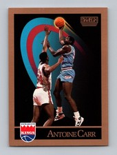 1990-91 SkyBox #244b Antoine Carr Wearing Kings jersey on back Near Mint
