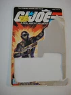 Original Partial Card - G.I. Joe 1982 Commando "Snake Eyes" - Cardback 11 Back