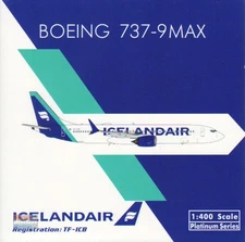 PHX11789 1:400 Phoenix Model IcelandAir B737 Max 9 Reg #TF-ICB